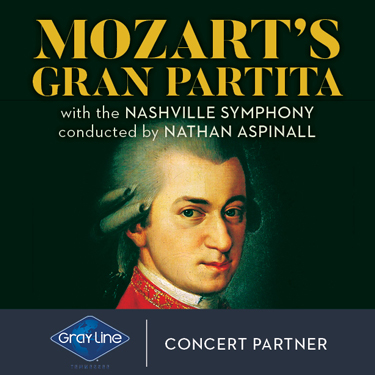 Nashville Symphony: Nathan Aspinall - Mozart's Gran Partita [CANCELLED] at Schermerhorn Symphony Center