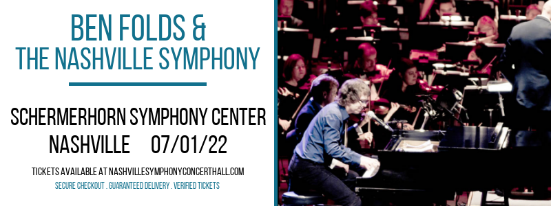 Ben Folds & The Nashville Symphony at Schermerhorn Symphony Center