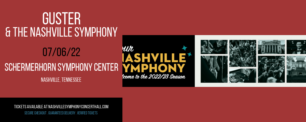 Guster & The Nashville Symphony at Schermerhorn Symphony Center tickets Guster & The Nashville Symphony at Schermerhorn Symphony Center