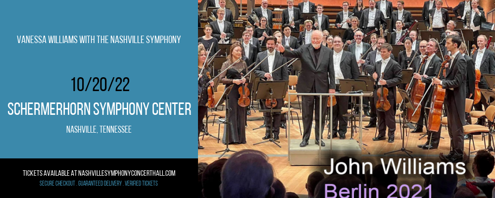 Vanessa Williams With The Nashville Symphony at Schermerhorn Symphony Center tickets Vanessa Williams With The Nashville Symphony at Schermerhorn Symphony Center