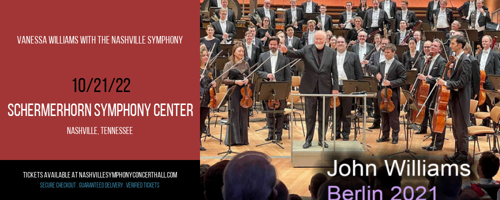 Vanessa Williams With The Nashville Symphony at Schermerhorn Symphony Center tickets Vanessa Williams With The Nashville Symphony at Schermerhorn Symphony Center