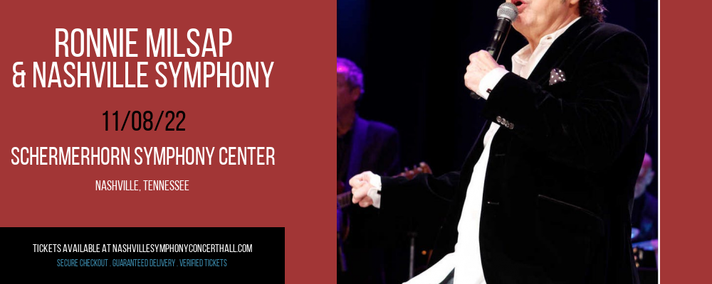 Ronnie Milsap & Nashville Symphony [CANCELLED] at Schermerhorn Symphony Center
