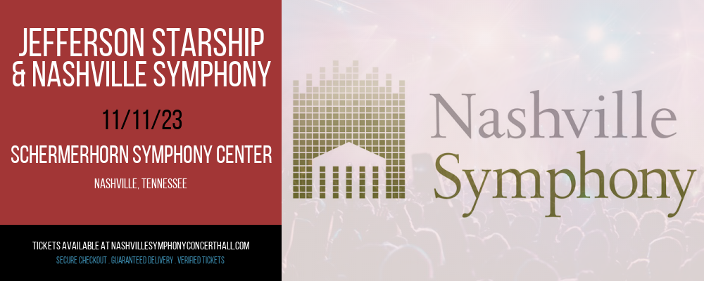 Jefferson Starship & Nashville Symphony at Schermerhorn Symphony Center