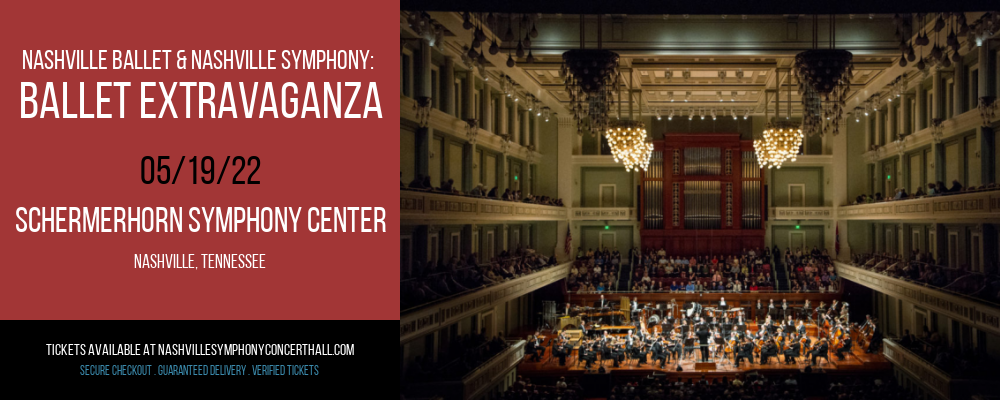 Nashville Ballet & Nashville Symphony: Ballet Extravaganza at Schermerhorn Symphony Center tickets Nashville Ballet & Nashville Symphony: Ballet Extravaganza at Schermerhorn Symphony Center
