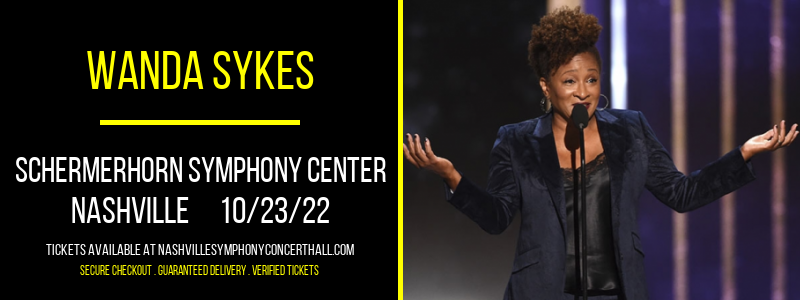 Wanda Sykes at Schermerhorn Symphony Center tickets Wanda Sykes at Schermerhorn Symphony Center