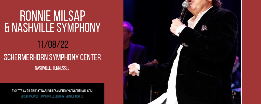 Ronnie Milsap & Nashville Symphony at Schermerhorn Symphony Center tickets Ronnie Milsap & Nashville Symphony at Schermerhorn Symphony Center