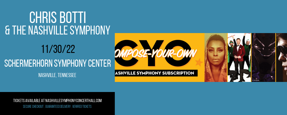 Chris Botti & The Nashville Symphony at Schermerhorn Symphony Center tickets Chris Botti & The Nashville Symphony at Schermerhorn Symphony Center