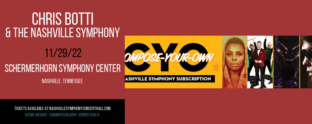 Chris Botti & The Nashville Symphony at Schermerhorn Symphony Center