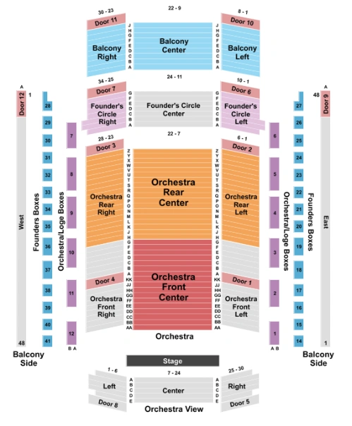 schermerhorn symphony center seating chart